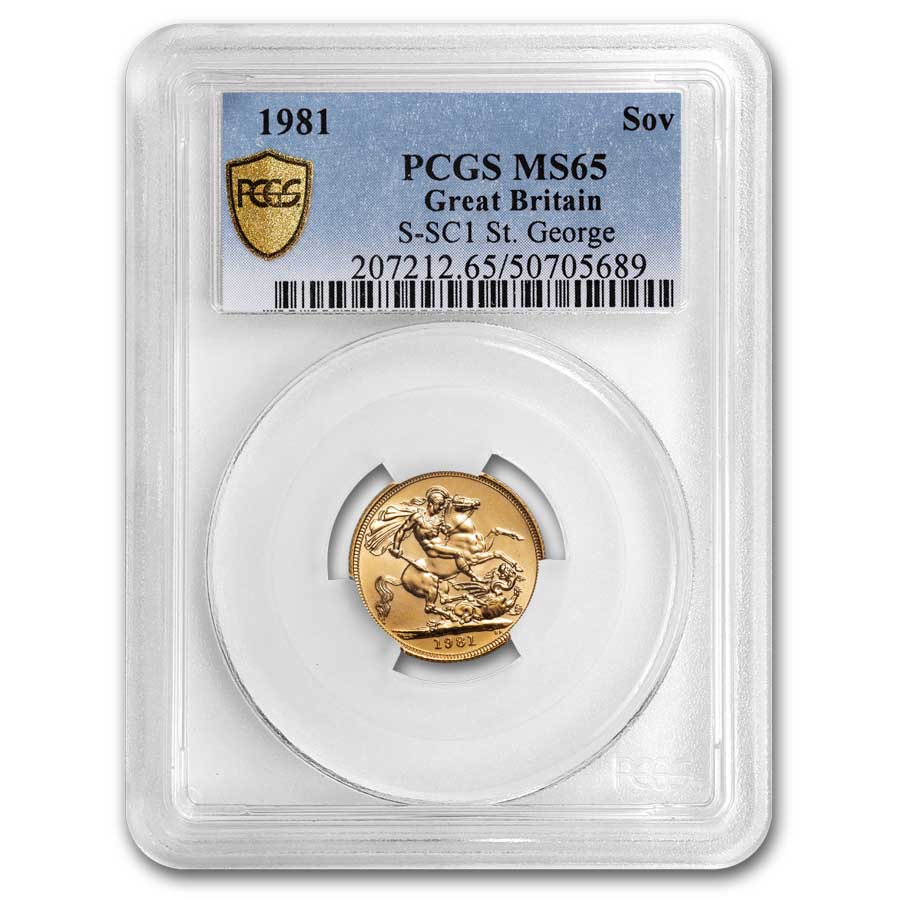 1981 Great Britain Gold Sovereign MS-65 PCGS | eBay